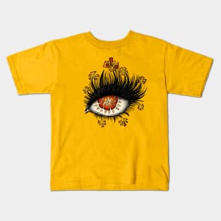 Fractured Lava Eye Kids T-Shirt